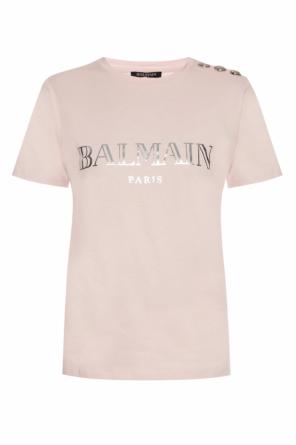 T-shirt z nadrukowanym logo, zdjęcie 1 T-shirt z nadrukowanym logo od Balmain